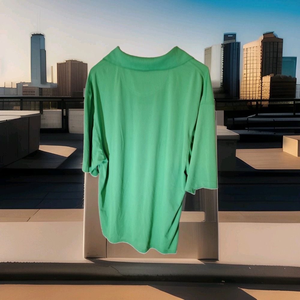 Mens Greg Norman's XL Green Golf Short Sleeve Shirt 155